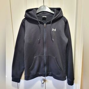 UNDER ARMOUR Size Medium Black Zip-Up Sweater